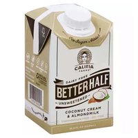 Califia Farms Better Half Creamer, Unsweetened, 16.9 Ounce