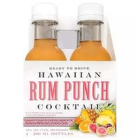 Koloa Rum, Punch, Ready to Drink, Bottles (Pack of 4), 800 Millilitre