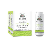 Koloa Sparkling Coconut (4-pack), 1420 Millilitre
