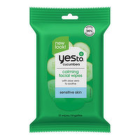 Yesto Cucumber Face Wipes, 10 Each