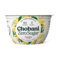 Chobani Zero Sugar Vanilla, 5.3 Ounce