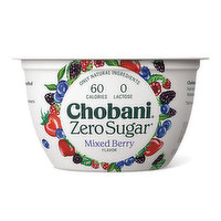 Chobani Zero Sugar Mixed Berry, 5.3 Ounce