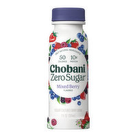 Chobani Zero Sugar Mixed Berry Flavored Yogurt-Cultured Dairy Drink, 7 Ounce