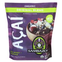 Sambazon Organic Acai Superfruit Packs, Original Acai Berry & Guarana, 14.12 Ounce