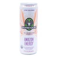 Sambazon Organic Blood Orange Energy Drink, 12 Ounce