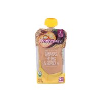 Happy Baby Organic Baby Food, Banana, Plums & Granola, Stage 2, 4 Ounce