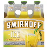 Smirnoff Ice, Pineapple, Bottles (Pack of 6), 72 Ounce