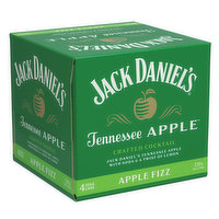 Jack Daniel's Whiskey Apple Fizz (4-pack), 1420 Ounce