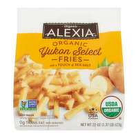 Alexia Organic Yukon Select Fries, 22 Ounce