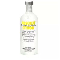 Absolut Vodka Sweden Citron, 750 Millilitre