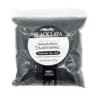 Moloka`i Seas, Black Lava Sea Salt, 8 Ounce