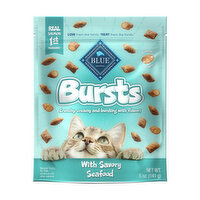 Blue Buffalo Bursts Crunchy Cat Treats, Seafood, 5 Ounce