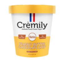 Cremily Peanut Butter Chocolate Chip French Frozen Yogurt, 16 Ounce