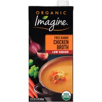 Imagine Foods Chicken Broth, Low Sodium, 32 Ounce