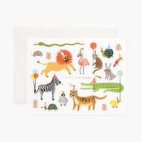 Party Animals Birthday Card, 1 Each