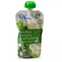 Plum Organic Banana, Zucchini & Amaranth, Stage 2, 3.5 Ounce