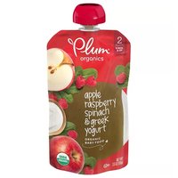 Plum Organic Greek Yogurt, Raspberry Spin , 3.5 Ounce