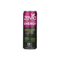 Zevia Energy Raspberry Lime, 12 Ounce