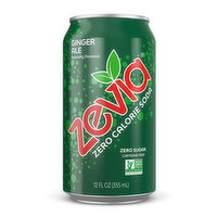 Zevia Zero Calorie Ginger Ale (Single), 12 Ounce