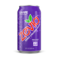 Zevia Zero Calorie Grape Soda (Single), 12 Ounce