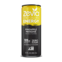 Zevia Energy Pineapple Coconut (Single), 12 Ounce