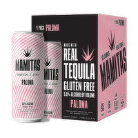 Mamitas Tequila & Soda Paloma (4-pack), 48 Ounce