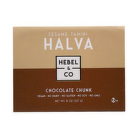 Hebel and Co. Halva Chocolate Chunk, 8 Ounce