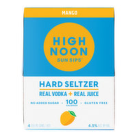 High Noon Vodka, Mango, Cans (4-Pack), 1420 Millilitre