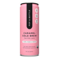 Pop & Bottle Oat Latte Cold Brew Caramel, 8 Ounce