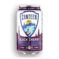Canteen Black Cherry Vodka Soda Single, 12 Ounce