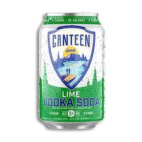 Canteen Lime Vodka Soda Single, 12 Ounce