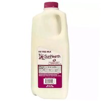 Sunhearth Milk, Fat Free, 64 Ounce