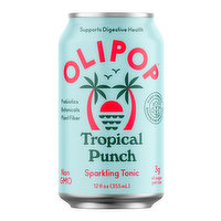 Olipop Sparkling Tropical Punch, 12 Ounce