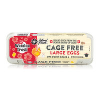 Waialua Fresh Jumbo Cage Free White Eggs, 12 Each