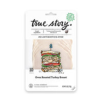 True Story Turkey Oven Roasted Sliced Non-GMO, 6 Ounce