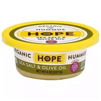 Hope Foods Organic Hummus, Sea Salt & Olive Oil, 8 Ounce