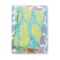 Wrapping Paper Tropical Leaves/Rainbow Orchids, 1 Each