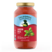 California Olive Ranch Pasta Sauce Garden Basil, 25 Ounce