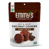 Emmy's Organics Dark Cacao Coconut Cookies, 6 Ounce