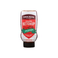 True Made Foods Veggie Ketchup, No Sugar, 17 Ounce