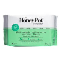 The Honey Pot Organic Top Sheet Everyday Herbal Pantiliners, 30 Each
