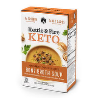 Kettle & Fire Keto Mushroom Bisque Bone Broth Soup, 16.9 Ounce