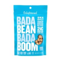 Enlightened Bada Bean Bada Boom Sea Salt Crunchy Broad Beans, 4.5 Ounce
