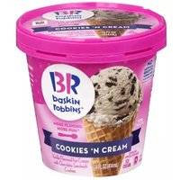 Baskin Robbins Ice Cream, Cookies & Cream, 14 Ounce