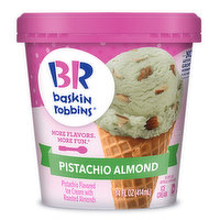 Baskin Robbins Ice Cream, Pistachio Almond, 14 Ounce