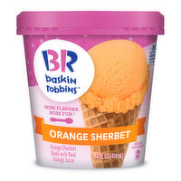 Baskin Robbins Orange Sherbet, 14 Ounce