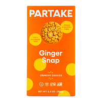 Partake Ginger Snap Crunchy Cookies, 5.5 Ounce