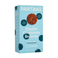 Partake Double Chocolate Brownie Soft Baked Cookies, 5.5 Ounce