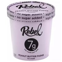 Rebel Ice Cream, Peanut Butter Fudge, 16 Ounce