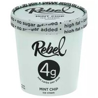Rebel Ice Cream, Mint Chip, 16 Ounce